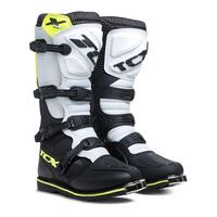 TCX X-Blast MX Motorcross Entry Level Race Boots - Black / White / Yellow