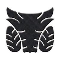 Keiti Motorbike Protective Adhesive Tank Pad XL Carbon Look