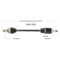 TrakMotiv CV Axle Drive Shaft for 2020 Honda Talon 1000X