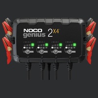NOCO Genius 2X4 : Bank Charger - 6/12V 2A x 4 Batteries