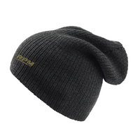 RPM Moto Knit Slouched Beanie - Black
