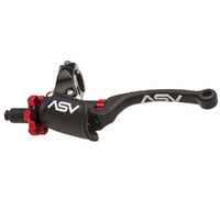 ASV Black C6 Long Clutch Lever for 2011-2019 Kawasaki KX250F (with Pro Perch)