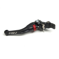 ASV Honda Black C5 Shorty Clutch Lever for Fury 2011-2019