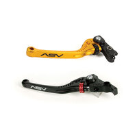 ASV Black C5 Long Clutch Lever for 1990-2001 Kawasaki ZX-1100 