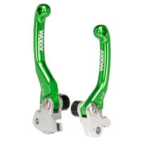 Axiom Green Flex Lever Set for 2006-2008 Kawasaki KX250 