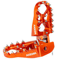 Axiom Orange Footpegs for 1999-2000 Husaberg FX600E