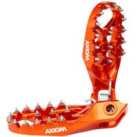 Axiom Orange Footpegs for 2024-2024 Husqvarna FE450