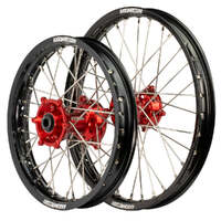 Motocross Wheel Set (Black/Red 19x1.6/16x1.85) for 1996-2007 Honda CR85
