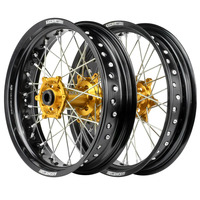 Motocross Wheel Set (Black/Gold 14x1.6/12x1.6) for 2018-2024 Yamaha YZ65