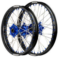 Flat Track Wheel Set (Black/Blue 19x2.15/19x2.50) for 2014-2024 Honda CRF250R