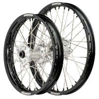 Flat Track Wheel Set (Black/Silver 19x2.15/19x2.50) for 2002-2007 Honda CR125