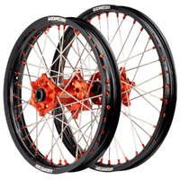Motocross Wheel Set (Black/Orange 21x1.6/18x2.15) for 2003-2016 KTM 200EXC