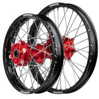 Cush Drive Enduro Wheel Set (Black/Red 21x1.6/18x2.15) for 2005-2017 Honda CRF450X