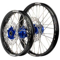 Wheel Set with Discs (Black/Blue 17x1.4/14x1.60) for 2002-2024 Yamaha YZ85