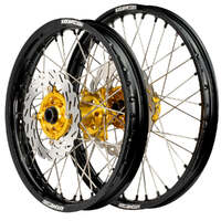 Wheel Set with Discs (Black/Gold 21x1.6/18x2.15) for 2000-2024 Suzuki DRZ400E