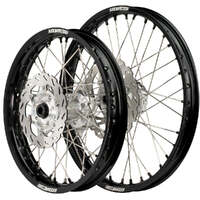 Wheel Set with Discs (Black/Silver 21x1.6/19x2.15) for 2002-2007 Honda CR125