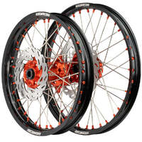 Wheel Set with Discs (Black/Orange 21x1.6/18x2.15) for 2014-2024 Husqvarna TE300