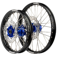 Black/Blue Wheel Kit with Discs for 2025 KTM 85SX - 19x1.6/16x1.85