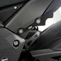 R&G Rear Left Foot Rest Blanking Plate for 2020-2025 Kawasaki Ninja 1000SX