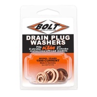 Bolt 16-piece KTM Copper Drain Plug Washer Set - DPWKTM