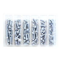 Bolt Motorbike SVC M6 8mm Hex Flanged Bolt Service Kit 1 - 120 pieces