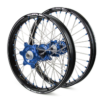 Honda Talon Carbon Fibre / Excel A60 SNR MX Black Rims / Blue Hubs / Blue Nipples Wheel Set CRF250 2014-17, CRF450 2013-17 21 / 19*2.15
