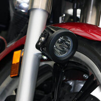 Denali Aux Light Mount Bracket for 2014 Yamaha XVS1300AT Tourer