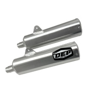 DEP 2-Stroke Sports Road Silencer for Suzuki RG250 MK3 (Pair) 