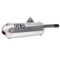 DEP Silver 2-Stroke MX Silencer for 1991-1992 KTM 125 SX