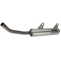 DEP Silver 2-Stroke Shorty Silencer for 2004-2010 KTM 125 SX