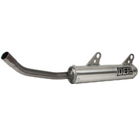 DEP Silver 2-Stroke Shorty Silencer for 2004-2010 KTM 150 SX