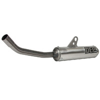 DEP Silver 2-Stroke Shorty Silencer for 2011-2015 KTM 125 SX 