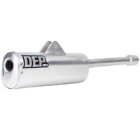 DEP Silver 2-Stroke MX Silencer for 1987-1989 KTM 350 SX