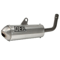 DEP Silver 2-Stroke Shorty Silencer for 2014-2016 Husqvarna TC250 