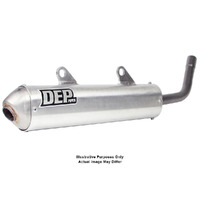 DEP Silver 2-Stroke Shorty Silencer for 2017-2018 Husqvarna TC250 