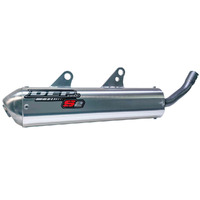 DEP Silver 2-Stroke MX Silencer for 2019-2022 KTM 250 SX 