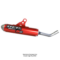 DEP Red 2-Stroke MX Silencer for 2024 GasGas MC65 