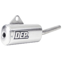 DEP Silver 2-Stroke MX Silencer for 1986 Yamaha YZ125 