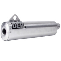 DEP Silver 2-Stroke MX Silencer for 1991-1992 Yamaha YZ250 
