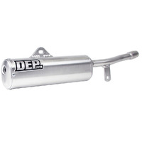 DEP Silver 2-Stroke Trail Silencer for 1988 Yamaha DR200R 