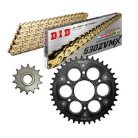 DID Gold Chain & Stealth Sprocket Kit for 2010-2020 Ducati 1200 / 1260 Multistrada 15/40