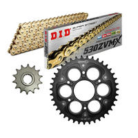 DID Gold Chain & Stealth Sprocket Kit for 2010-2020 Ducati 1200 / 1260 Multistrada 15/43