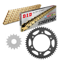 DID Gold X-Ring Chain & Sprocket Kit for 2011-2022 Suzuki GSXR750 - 16/45 (520 Conversion)