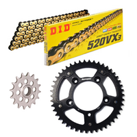 DID X-Ring Chain & Stealth Sprocket Kit for 2014-2020 BMW S1000R Naked - 17/44 520 Conversion