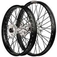 Envy/DID 21/19x2.15  Wheel Set for 1996-1999 Suzuki RM125 - Black/Silver