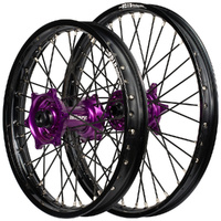 Envy/DID 21/19x2.15  Wheel Set for 2002-2002 Yamaha YZ426F - Black/Purple