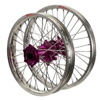 Envy/DID 21/19x2.15  Wheel Set for 2002-2006 Yamaha YZ250F - Silver/Purple