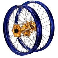 Envy/DID 21/18x2.15  Wheel Set for 2003-2012 Husaberg FC550 - Blue/Gold