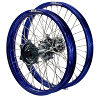 Envy/DID 21/18x2.15  Wheel Set for 2003-2012 Husaberg FC550 - Blue/Titan