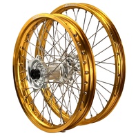 Envy/DID 21/18x2.15  Wheel Set for 2003-2012 Husaberg FC550 - Gold/Silver